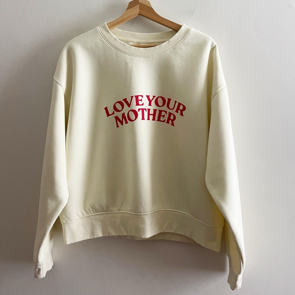 As Colour Relax Sweatshirt ‘Love Your Mother’ Custom Size Large